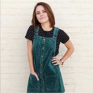 Teal Overall Dress